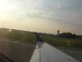A take off off while in a airplane
