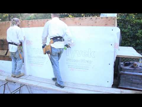 how to install tyvek drainwrap