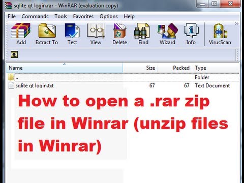 how to open a rar file