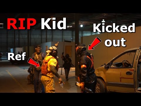 Ref KICKED OUT Speedsofter for Mag Dumping Little Kid! Airsoft RAGE!
