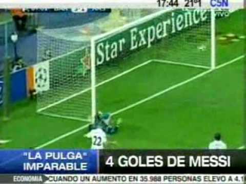 Los 4 goles de Messi al Arsenal