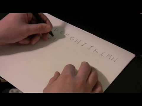 how to write with your left hand