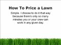 How to Price a Lawn How to Price a Lawn