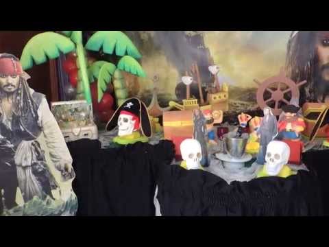 Decoração festa Infantil Piratas do Caribe *KiARTE Eventos*