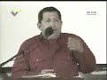 Presidente Chavez durante la juramentacion Maria León