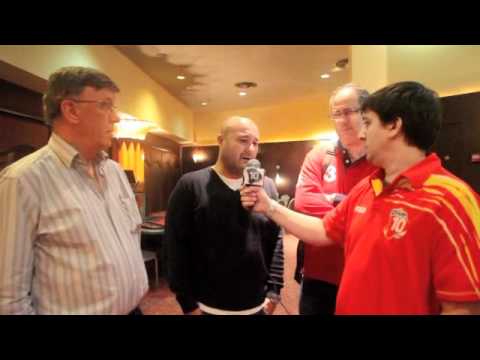 Entrevista a los espa�oles en la mesa final