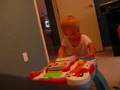 Haley is standing up on her own