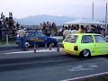 Fiat verde 2000 16v motor trasero vs Fiat uno azul didon