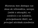 Trab. Geografia: Blumenau: Sua cidade ontem, hoje e sempre