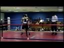 14/ year old 152lbs. action between gary derrike russell (keystone) and andres perdomo (nomis) at the set it off boxing show from sugar ray leonard gym in palmer park, md. russell is in the red corner.