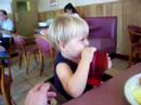 Niklas drinking Niklas drinking