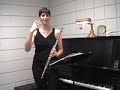 nina perlove on singing while playing the flute