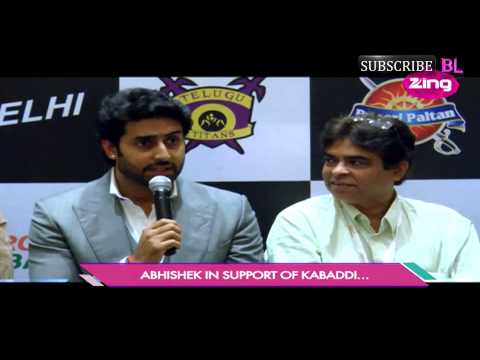 Abhishek Bachchan in support of kabaddi