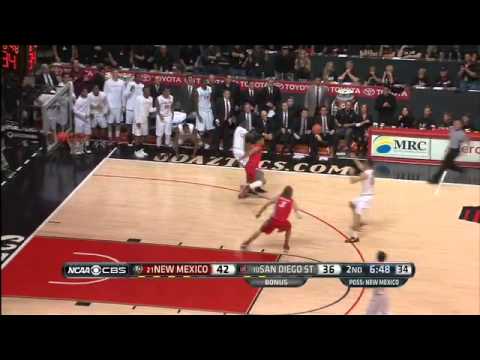 SDSU MEN'S HOOPS: #10 AZTECS 51, #21 NEW MEXICO 48 (MW CHAMPIONS) - 3/8/14