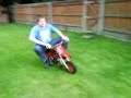 Gibbons on Mini dirt bike