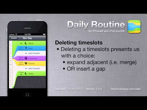 daily app - Screencast showing how to create, edit and schedule a routine using the Daily Routine app for iOS.