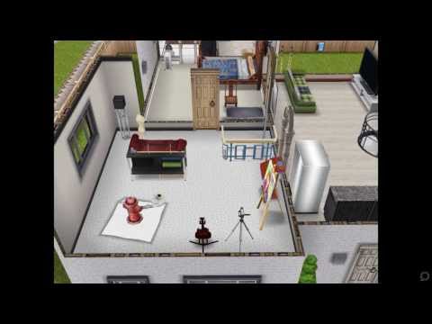 how to practice painting in a neighbor's town sims