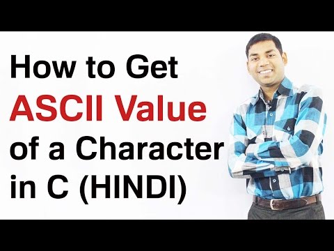 how to define ascii value in c