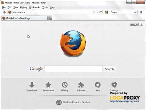 how to set proxy in firefox