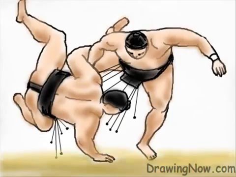 how to draw wrestling