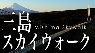 空撮 日本一の吊り橋 三島スカイウォーク - Aerial view of Mishima Skywalk taken with a drone