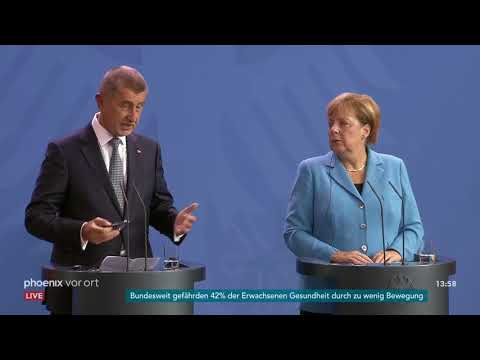 Pressekonferenz zum Treffen von Angela Merkel und Andre ...