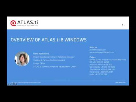 ATLAS.ti 8 Windows - Overview (April 16, 2019)