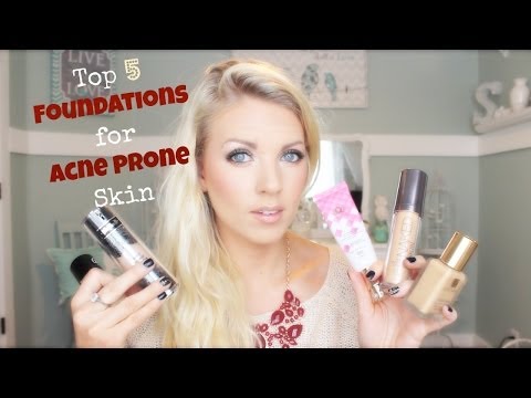❤ Top 5 FOUNDATIONS for Acne Prone Skin ❤