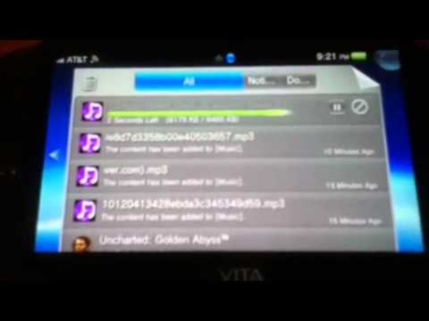 how to put music in a ps vita