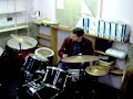 Art teacher on drums!