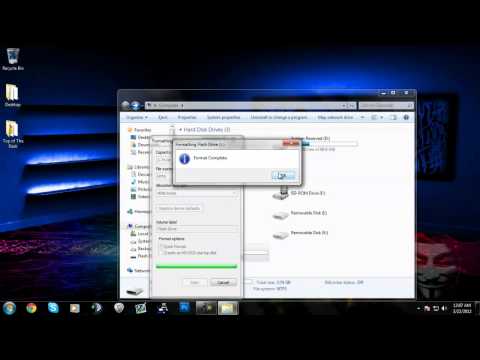 how to format an usb drive