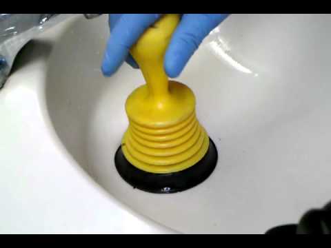 how to plunge a sink