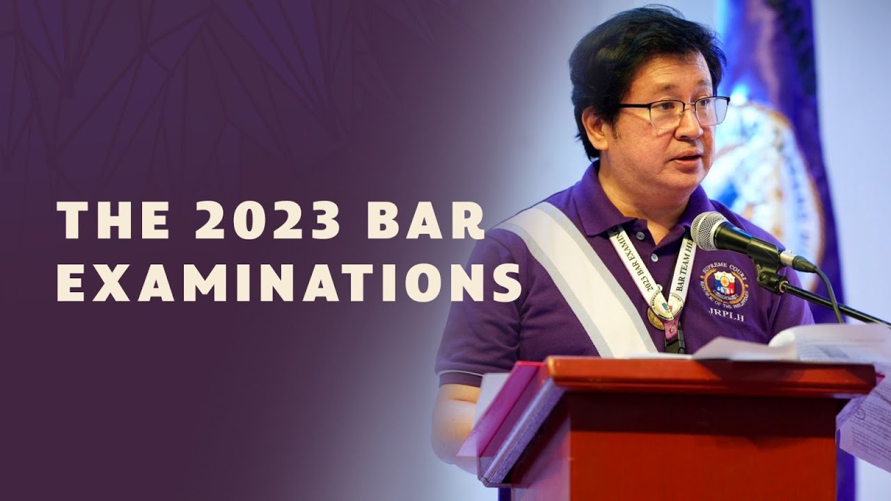 The 2023 Bar Examinations