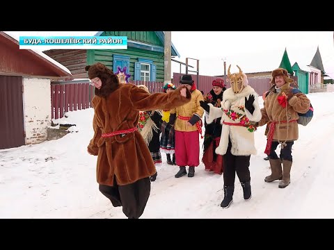 Колядки в Уваровичах видео
