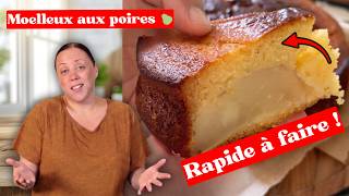 Gâteau aux Poires Fondant : La Recette Facile que Tout le Monde Adore !