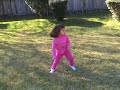 Five year old gymnast flips out