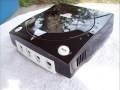 Custom black metallic/white Sega Dreamcast with matching controller