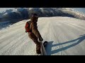 My dad (blue), my cousin (white) , and myself. Go Pro camera mounted on a ski pole, filmed @ 720p 60fps. Mountain: Blackcomb Lift: 7th Heaven Run: Cloud Nine