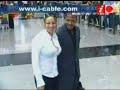 Mariah Carey  husband Nick Cannon arrive in Hong Kong international airport