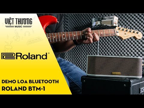 Demo Loa Bluetooth Roland BTM-1 với đàn guitar Fender