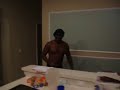 black man in tights