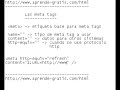 curso html 09   las meta tags