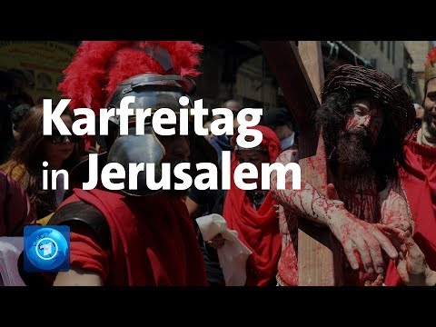 Karfreitag: Prozession in Jerusalem
