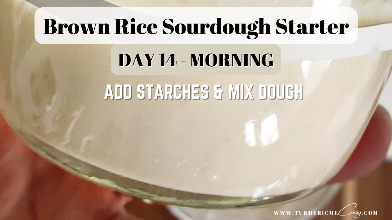 4.  ADD STARCHES & MIX DOUGH