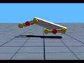 Webots simulation: hopping quadruped robot