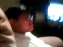 Steven tryna rap..lol...at jesus's house