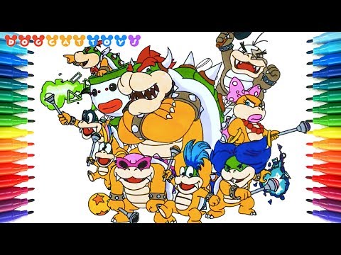 video-linktoworks-How to Draw Super Mario Bros, Bowser & Koopalings #226 ...