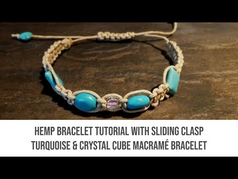 how to fasten hemp bracelet