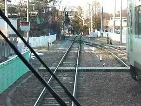 小海線小海駅対向列車到着