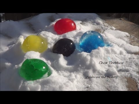 how to dye snow with food coloring